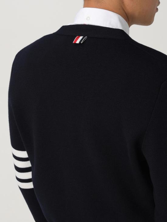 25FW 톰브라운 스웨터 MKC160A00014 415 Blue - THOM BROWNE