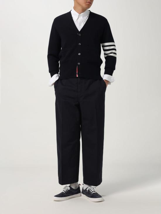 25FW 톰브라운 스웨터 MKC160A00014 415 Blue - THOM BROWNE