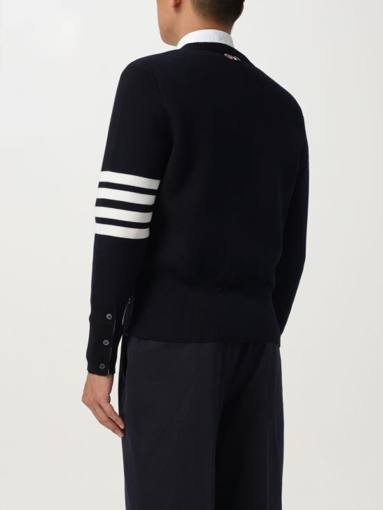 25FW 톰브라운 스웨터 MKC160A00014 415 Blue - THOM BROWNE