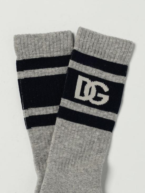 25FW [키즈] 돌체앤가바나 발목 양말 LBKAC5JBCH6 N9864 Grey - DOLCE & GABBANA