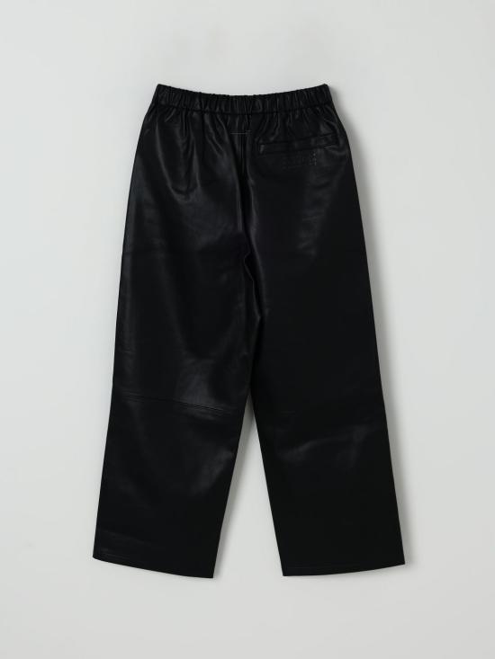 25FW [키즈] MM6 메종마르지엘라 트레이닝/조거 팬츠 M60837MM01Y M6900 Black - MM6 MAISON MARGIELA