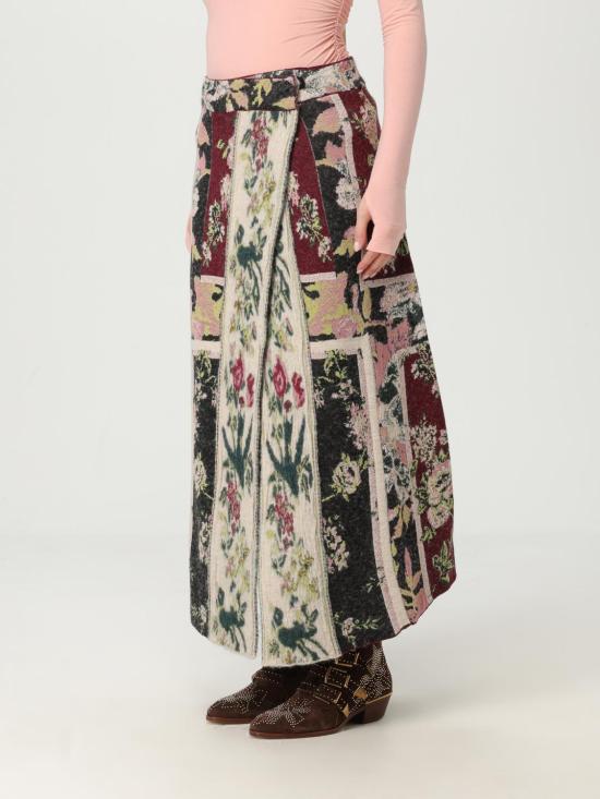 25FW 안토니오 마라스 롱 스커트 MGOM235 BX7AV Burgundy - ANTONIO MARRAS