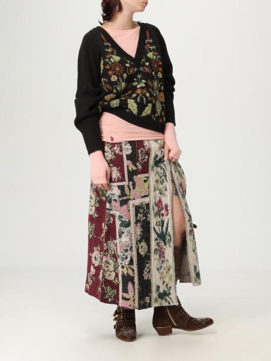 25FW 안토니오 마라스 롱 스커트 MGOM235 BX7AV Burgundy - ANTONIO MARRAS