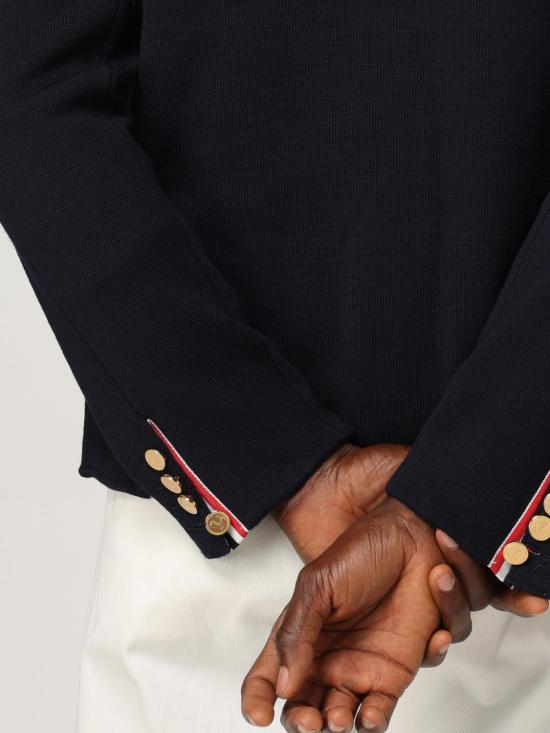 25FW 톰브라운 가디건 MKJ024D00014 415 Navy - THOM BROWNE