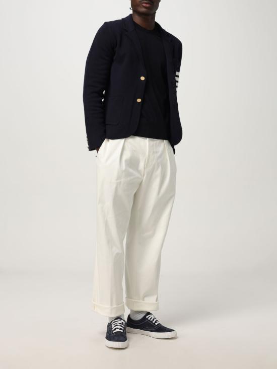 25FW 톰브라운 스웨터 MKA002AY1014 415 Navy - THOM BROWNE