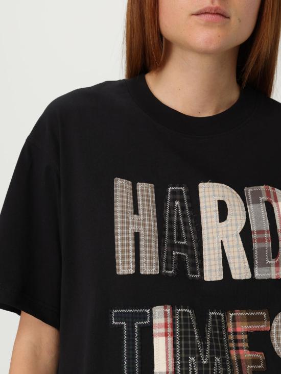 25FW 모스키노 반팔 티셔츠 07285541 1555 Black - MOSCHINO