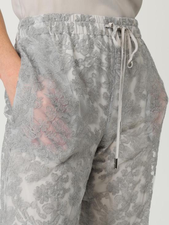 25FW 에르마노 설비노 스트레이트 팬츠 D472P313EQC 75102 Pearl - ERMANNO SCERVINO