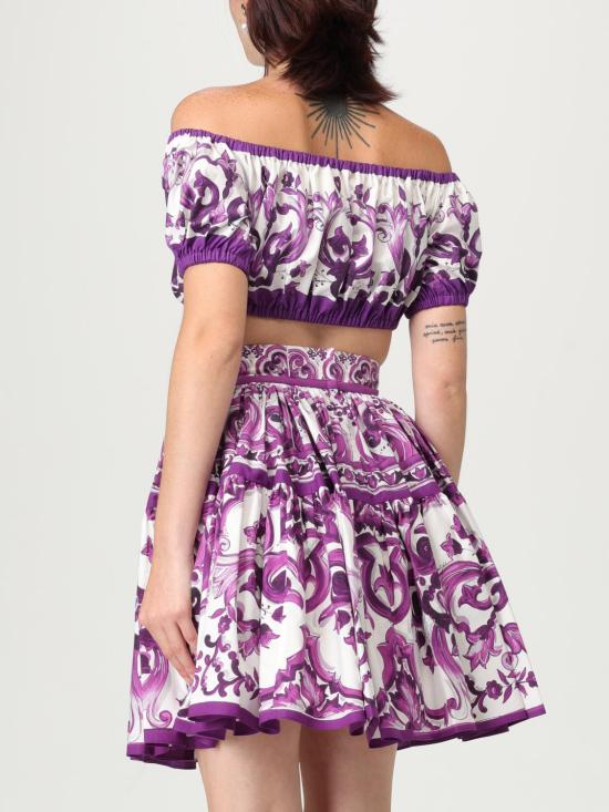 25FW 돌체앤가바나 탑 F755RTHH5EQ I23TN Violet - DOLCE & GABBANA