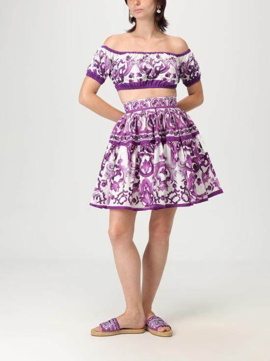 25FW 돌체앤가바나 탑 F755RTHH5EQ I23TN Violet - DOLCE & GABBANA