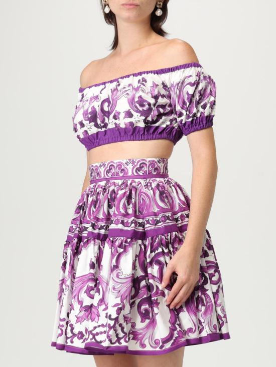 25FW 돌체앤가바나 탑 F755RTHH5EQ I23TN Violet - DOLCE & GABBANA