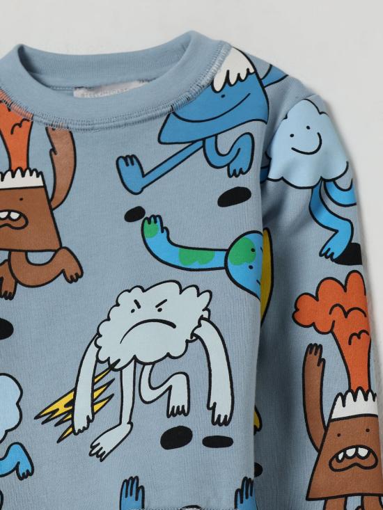 25FW [키즈] 스텔라 맥카트니 풀오버 TX4P80Z3157 670MC Gnawed Blue - STELLA MCCARTNEY