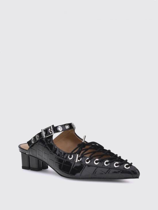 25FW 가니 뮬/슬리퍼 S3009 099 Black - GANNI