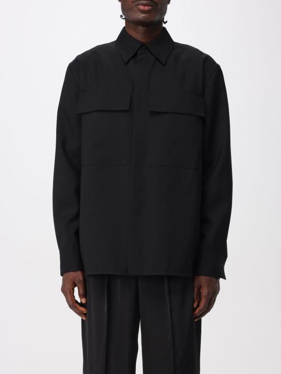 25FW 질샌더 긴팔 셔츠 J23DL0104J40159 001 Black