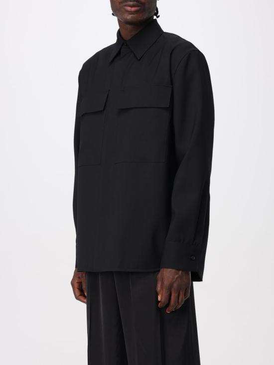 25FW 질샌더 긴팔 셔츠 J23DL0104J40159 001 Black - JIL SANDER