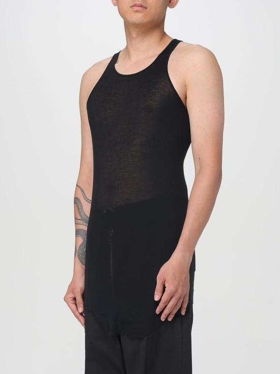 25FW 릭 오웬스 민소매 티셔츠 RU02E1150MR 09 Black - RICK OWENS