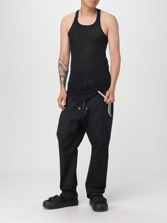 25FW 릭 오웬스 민소매 티셔츠 RU02E1150MR 09 Black - RICK OWENS