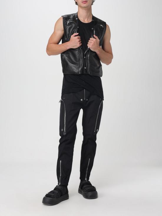 25FW 릭 오웬스 베스트 RU02E1767LBY 09 Black - RICK OWENS
