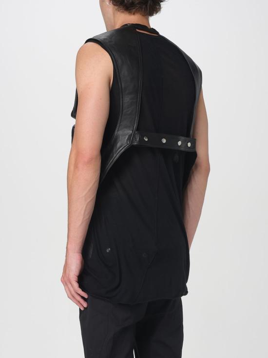 25FW 릭 오웬스 베스트 RU02E1767LBY 09 Black - RICK OWENS
