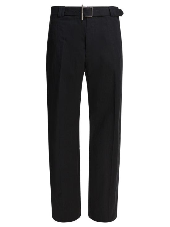 25FW 알렉산더 맥퀸 스트레이트 팬츠 838658QSAA91000 Black