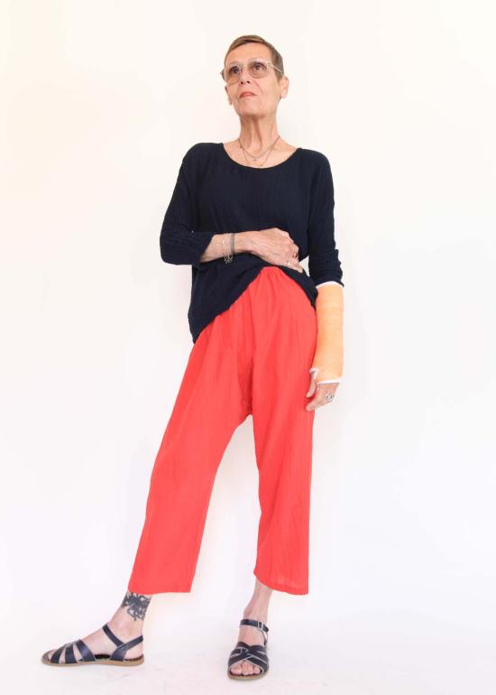  Uzi NYC 크롭 팬츠 우지 NYC 드롭 크로치 팬츠 - OTHER BRANDS