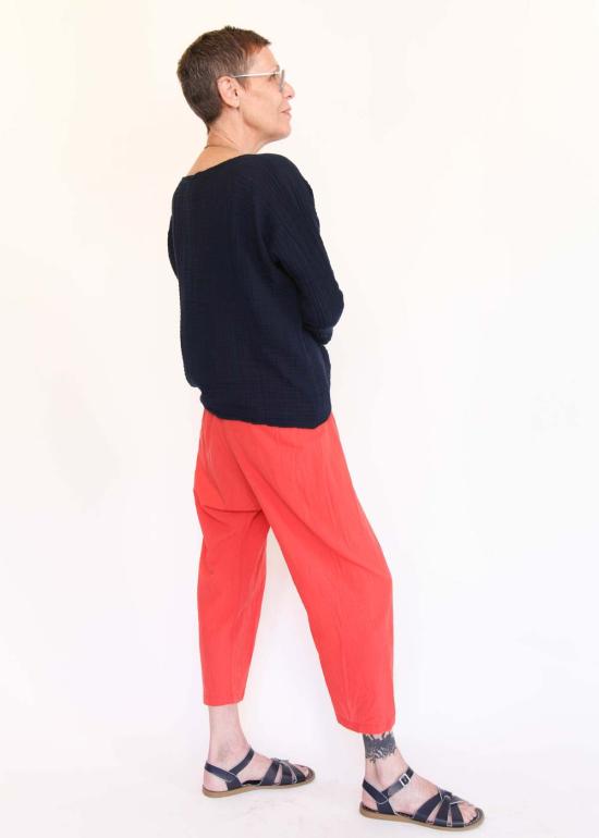  Uzi NYC 크롭 팬츠 우지 NYC 드롭 크로치 팬츠