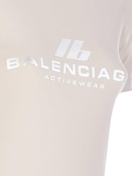  발렌시아가 액티브웨어 피티드 티셔츠 768075TQVU19016 White - BALENCIAGA