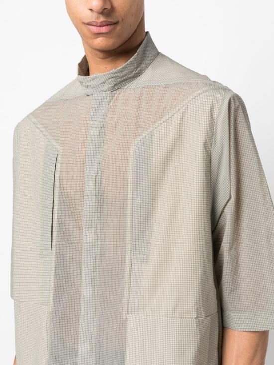  릭 오웬스 반팔 셔츠 RR01C4712RG08 Grey - RICK OWENS