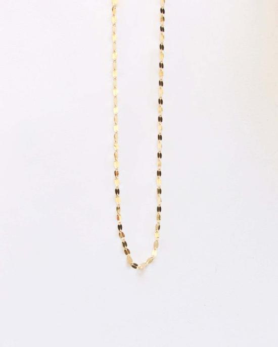  디어 네이버 목걸이/팬던트 미니 미러 체인 14k 골드 - DEAR NEIGHBOR