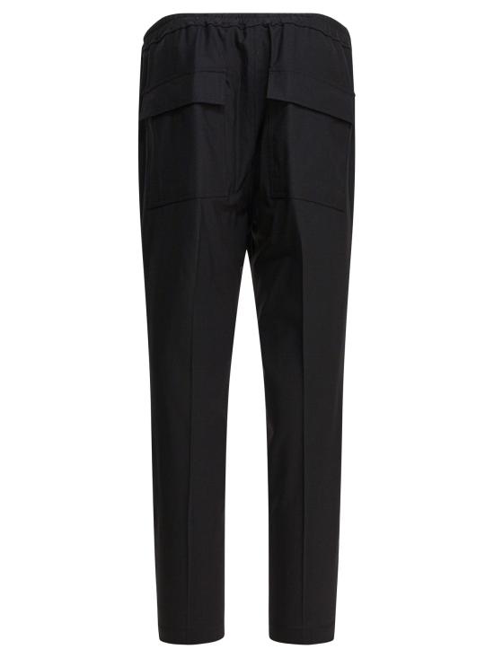 25FW 릭 오웬스 스트레이트 팬츠 RU02E1390ZL09 Black - RICK OWENS