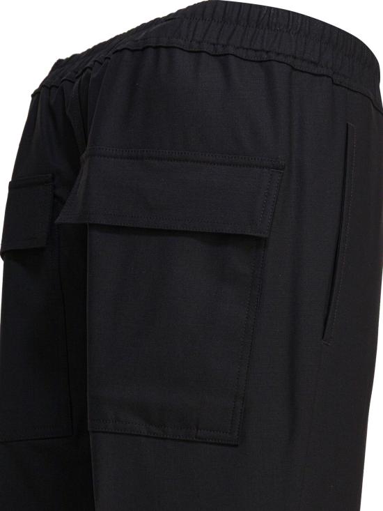 25FW 릭 오웬스 스트레이트 팬츠 RU02E1390ZL09 Black - RICK OWENS
