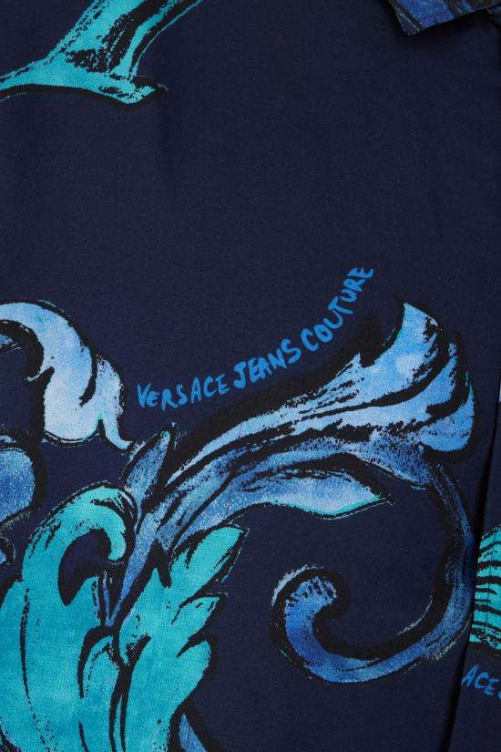 25SS 베르사체 반팔 셔츠 78GAL2B0NS632 283 OCEAN - VERSACE