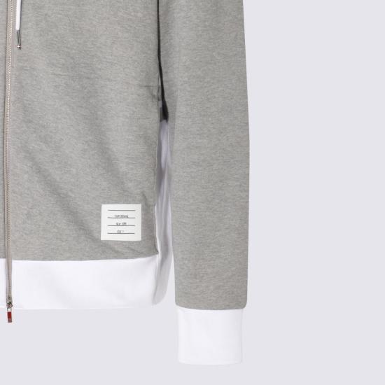 25FW 톰브라운 후드 티셔츠 MJT517A03037055 Grey - THOM BROWNE