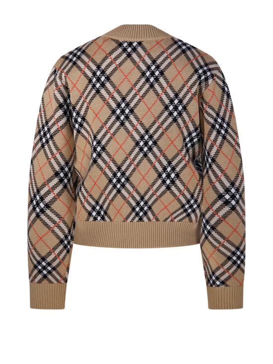 25FW 버버리 체크 집업 가디건 8110607 C1309 SAND SAND IP CHECK - BURBERRY