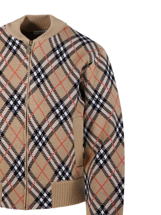 25FW 버버리 체크 집업 가디건 8110607 C1309 SAND SAND IP CHECK - BURBERRY