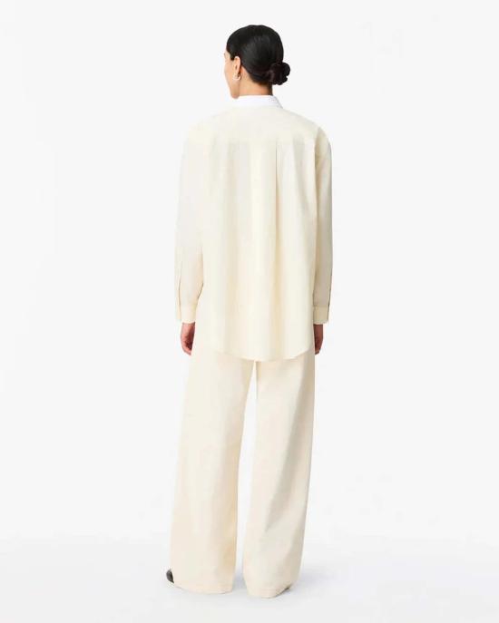  어나더 투모로우 셔츠 플리츠 백 셔츠 화이트 - ANOTHER TOMORROW