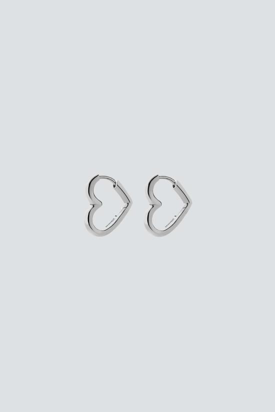  미안사이 이어링 하트 허기  스털링 실버 - MIANSAI