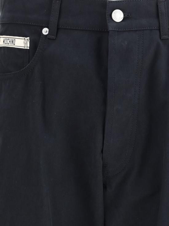 25FW 모스키노 스트레이트 팬츠 252ZZ0336252ZZ5218 0555 Black - MOSCHINO