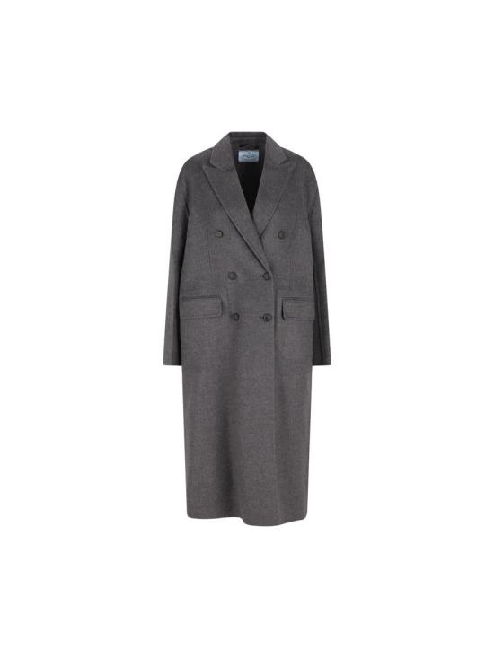 25FW 프라다 롱 울 혼합 코트  P617S179BF0480 AI25 GRAY