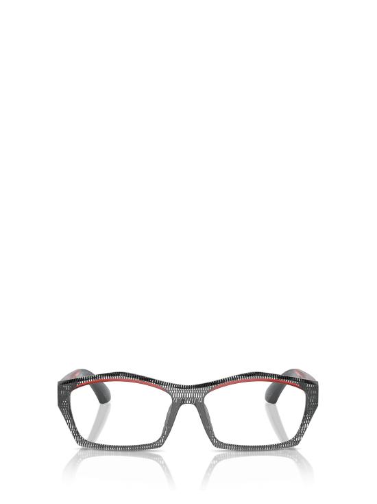 26FW 알랭미끌리 안경 A03525 001 POINTILLEE BLACK TRANSPARENT RED