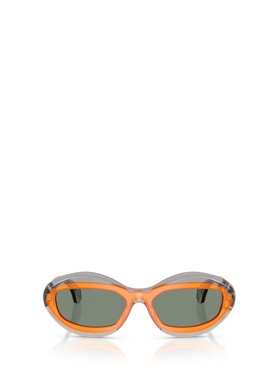26FW 알랭미끌리 선글라스 A05517 004 3H TRANSPARENT GREY ORANGE OSTRICH