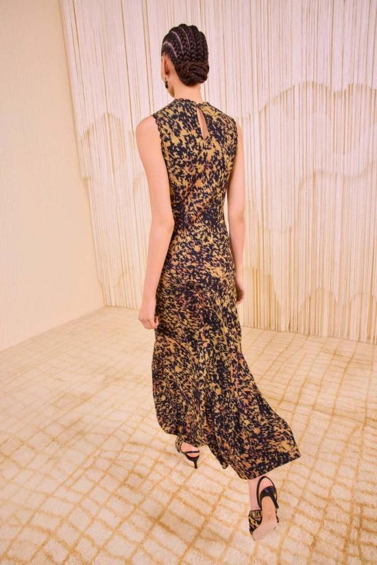  울라 존슨 롱 원피스 클리어 슬리브리스 바이어스 롱 드레스 사바나 - ULLA JOHNSON