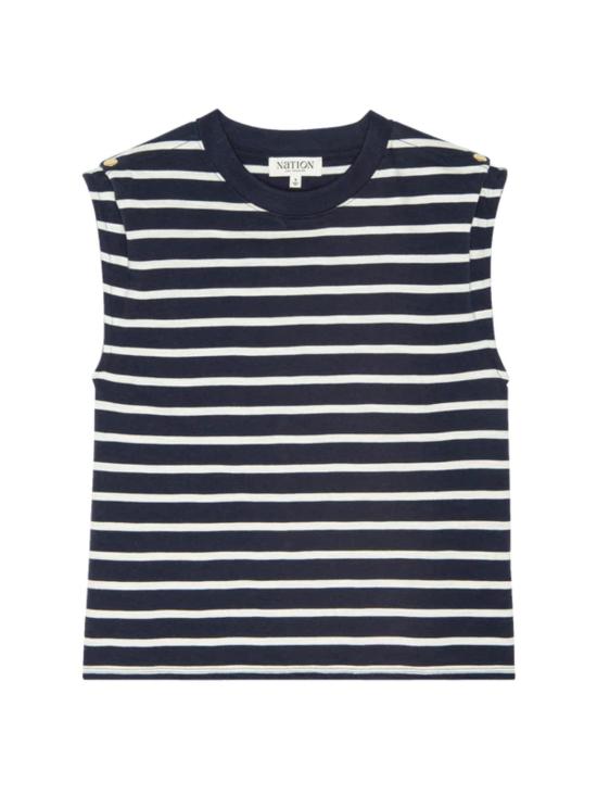  네이션 리미티드 민소매 티셔츠 마리나 머슬 티셔츠 (어깨 포함) - NATION LTD
