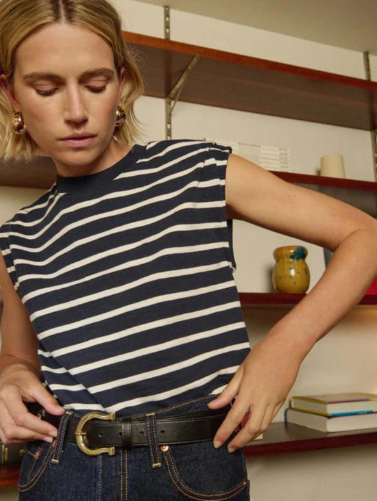  네이션 리미티드 민소매 티셔츠 마리나 머슬 티셔츠 (어깨 포함) - NATION LTD