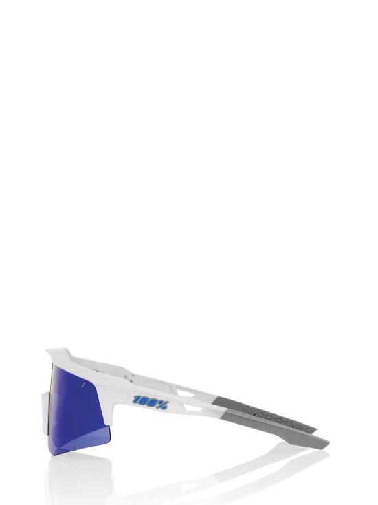 25FW 100퍼센트 선글라스 SPEEDCRAFT XS MATTE WHITE BLUE MULTILAYER MIRROR LENS - 100PERCENT