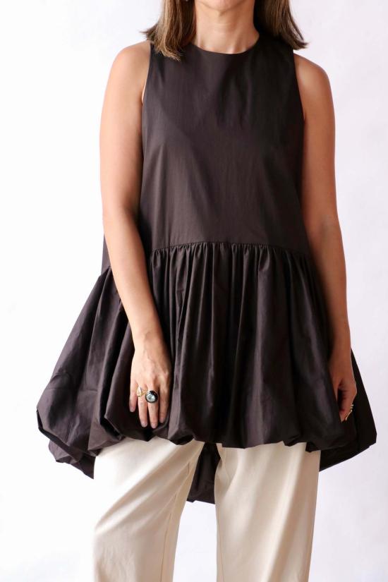  코데라 숏 원피스 벌룬 미니 드레스 - CORDERA