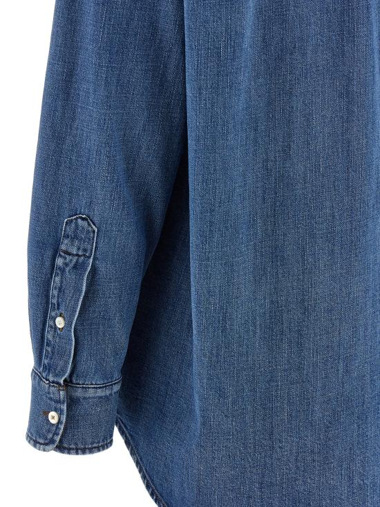 25FW 미우미우 블라우스 GWC125SOOO17GGF0076 Blue - MIU MIU