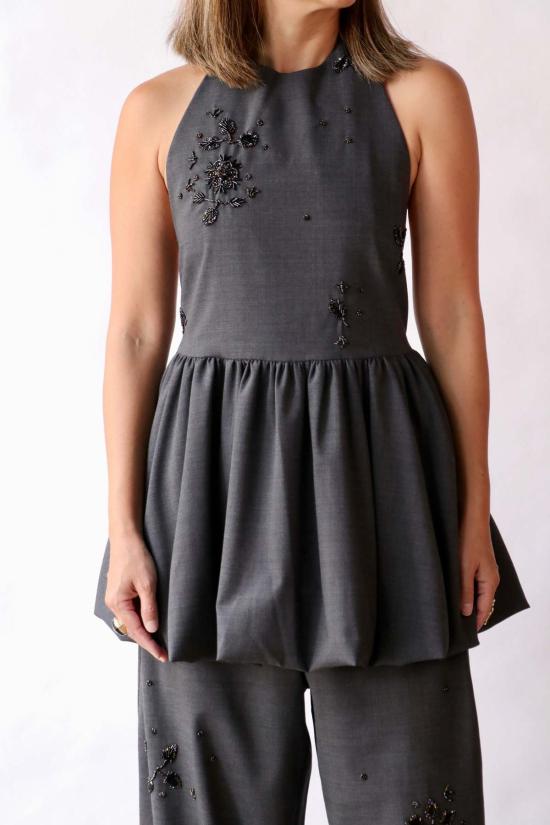  코데라 숏 원피스 홀터 드레스