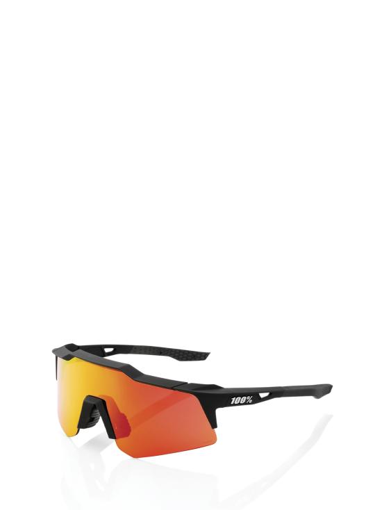 26FW 100퍼센트 선글라스 SPEEDCRAFT XS SOFT TACT BLACK HIPER RED MULTILAYER MIRROR LENS - 100PERCENT