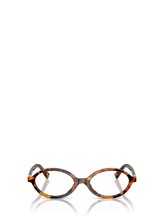 26FW 미우미우 REGARD 리가드 오벌 프레임 안경 MU 01XV 19P1O1 LIGHT HAVANA