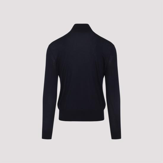 25FW 생로랑 터틀넥 844617 YAPK2 4100 BLEU NUIT - SAINT LAURENT